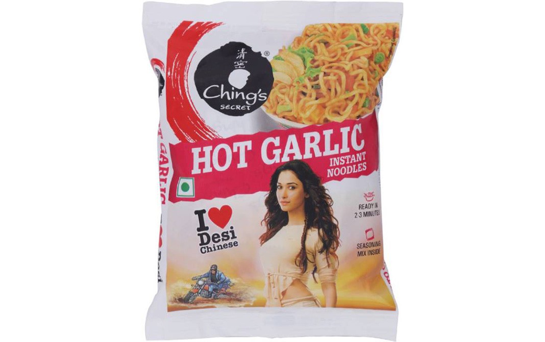 Ching's Secret Hot Garlic Instant Noodles   Pack  60 grams